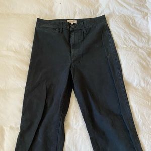 Madewell Emerson crop black pant 30